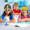 Deluisho Decorazioni per feste, forniture per feste, decorazioni per feste di compleanno, bomboniere tra cui maschere Mario, distintivi, portachiavi, anelli a scatto, adesivi - immagine 7