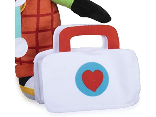 Giochi Preziosi Bing - Peluche 33cm Dottore con valigetta e stetoscopio in materiale morbido, cerotti e set adesivi, per bambaini a partire dai 12 mesi, BNG37000, Multicolore - immagine 3