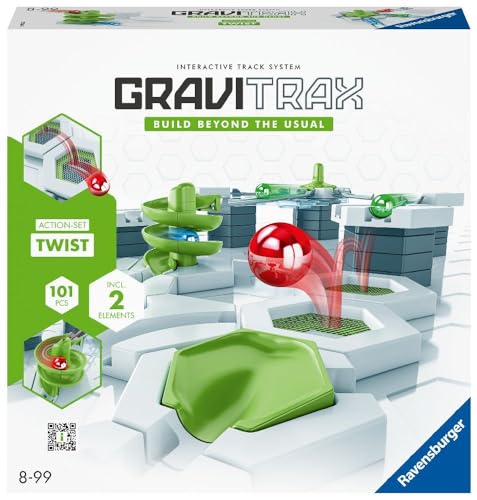 Gravitrax Starter Set Twist 101 pieces, Circuit de billes, Jeu de construction créatif, Des 8 ans, 22576, Ravensburger