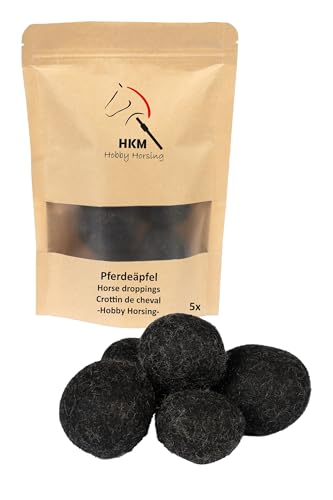 HKM Hobby Horsing - Mele per cavalli, taglia unica, colore: Nero