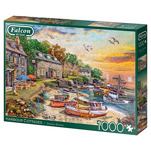 Jumbo, Falcon de luxe - Harbour Cottage, Jigsaw Puzzles for Adults, 1000 piece - immagine 5
