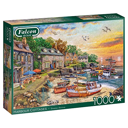 Jumbo, Falcon de luxe - Harbour Cottage, Jigsaw Puzzles for Adults, 1000 piece
