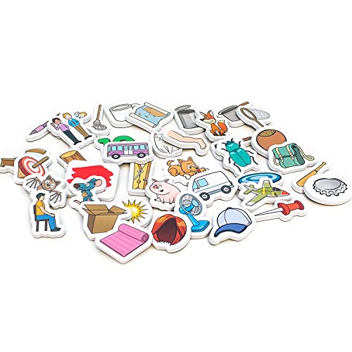 Junior Learning- Arcobaleno CVC Oggetti Risorsa Magnetica, Multicolore, Large, JL641 - immagine 4