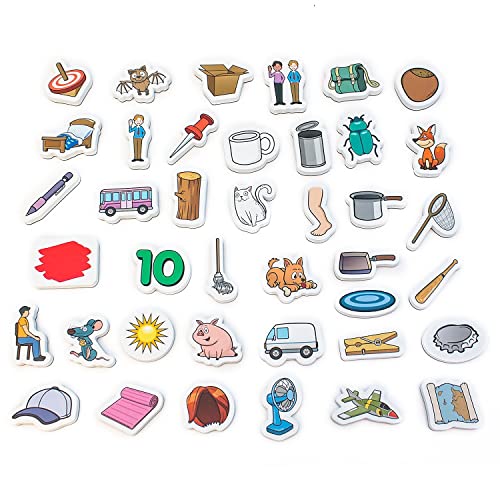 Junior Learning- Arcobaleno CVC Oggetti Risorsa Magnetica, Multicolore, Large, JL641 - immagine 5