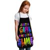Just A Girl Who Loves Grembiule per bambini Slime per ragazze, impermeabile Slime Cooking Gifts, Solo una ragazza che ama la melma, taglia unica - immagine 5