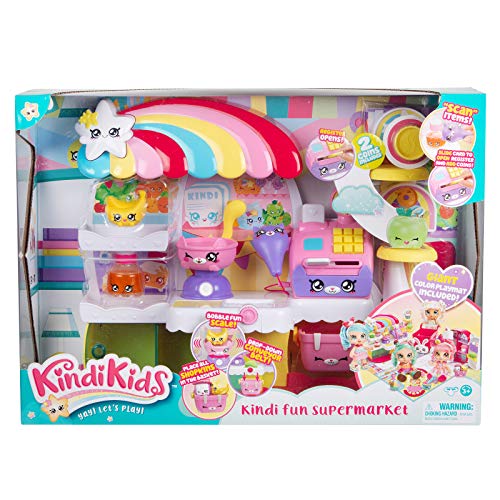 Kindi Kids Kitty Petkin Supermarket, 2 Shopkin e Tappetino da Gioco in Vinile, Multicolore - immagine 3