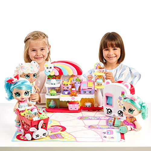 Kindi Kids Kitty Petkin Supermarket, 2 Shopkin e Tappetino da Gioco in Vinile, Multicolore - immagine 6