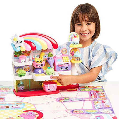 Kindi Kids Kitty Petkin Supermarket, 2 Shopkin e Tappetino da Gioco in Vinile, Multicolore - immagine 9
