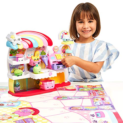 Kindi Kids Kitty Petkin Supermarket, 2 Shopkin e Tappetino da Gioco in Vinile, Multicolore - immagine 11