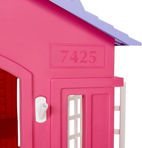 Little Tikes Cape Cottage Playhouse - con Porte di Lavoro, finestre e persiane - Interattivo - Il Gioco Attivo favorisce Lo Sviluppo Fisico - Uso Interno o Esterno - Tan - immagine 4