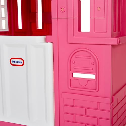 Little Tikes Cape Cottage Playhouse - con Porte di Lavoro, finestre e persiane - Interattivo - Il Gioco Attivo favorisce Lo Sviluppo Fisico - Uso Interno o Esterno - Tan - immagine 6