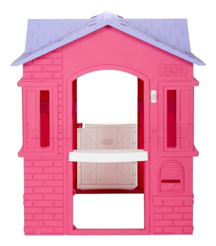 Little Tikes Cape Cottage Playhouse - con Porte di Lavoro, finestre e persiane - Interattivo - Il Gioco Attivo favorisce Lo Sviluppo Fisico - Uso Interno o Esterno - Tan - immagine 7