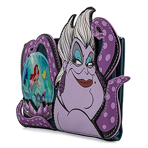 Loungefly-Wdwa1653 Loungefly 198004 Portafoglio Disney Villains, Ursula Crystal Ball, Multicolore, talla única, WDWA1653 - immagine 3