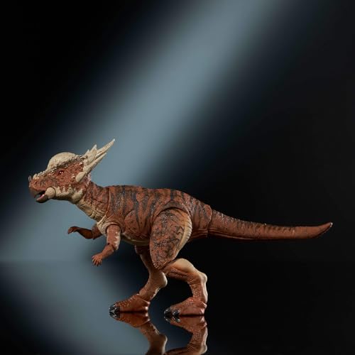 Mattel Jurassic World Hammond Collection, Dinosauro Stygimoloch Dettagli Autentici E Articolazioni, JDJ10 - immagine 7
