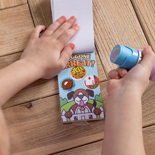 Melissa & Doug Sticker Wow Mini Blocco attività e 200 Ricarica per timbratore, Giocattolo tattile e Artistico collezionabile – Adesivi Premio Assortiti Way to Go, Multicolore, 50319 - immagine 8