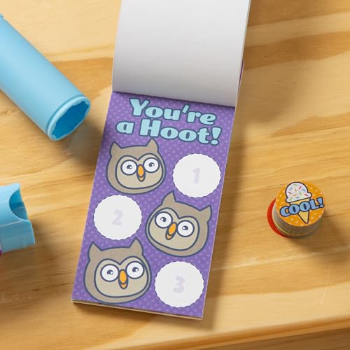 Melissa & Doug Sticker Wow Mini Blocco attività e 200 Ricarica per timbratore, Giocattolo tattile e Artistico collezionabile – Adesivi Premio Assortiti Way to Go, Multicolore, 50319 - immagine 10