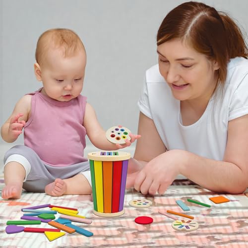 Montessori giocattolo per imparare i colori a partire da 1 anno, giocattolo educativo per bambini a partire dai 12 mesi, regalo per bambini [originale] - immagine 3