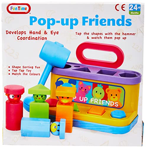 Pop Up Friends with Hammer and Shape Sorter (colori assortiti) - immagine 3