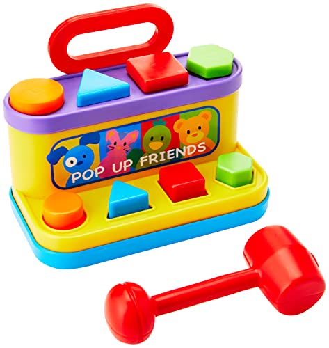 Pop Up Friends with Hammer and Shape Sorter (colori assortiti) - immagine 4