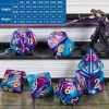 QMAY Mystery Dice, set di 7 dadi poliedrici, stile casuale, per giochi da tavolo Dungeon and Dragons MTG RPG DND D20 D12 D10 D% D8 D6 D4 - immagine 9