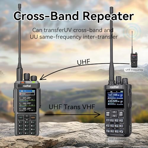 Radtel RT-880G GPS APRS 10w radioamatore walkie talkie radio CB portatile 1024 canali HF SSB Rx con ripetitore cross-band, display a colori da 2,4 pollici con cavo di programmazione Antenna SW/MW - immagine 4