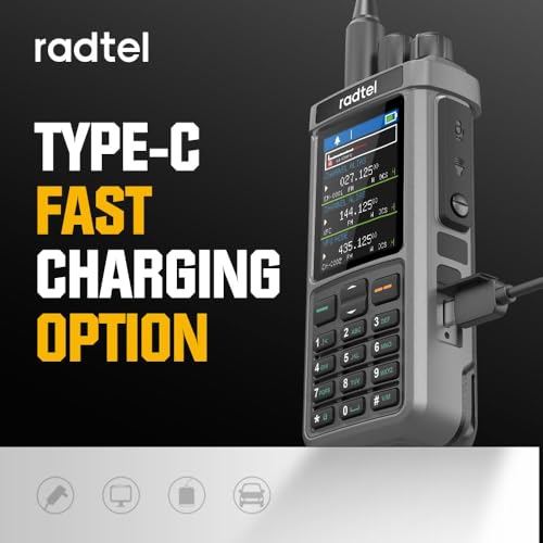Radtel RT-880G GPS APRS 10w radioamatore walkie talkie radio CB portatile 1024 canali HF SSB Rx con ripetitore cross-band, display a colori da 2,4 pollici con cavo di programmazione Antenna SW/MW - immagine 8