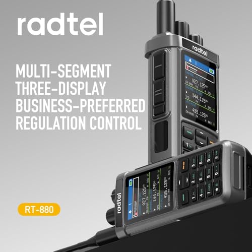 Radtel RT-880G GPS APRS 10w radioamatore walkie talkie radio CB portatile 1024 canali HF SSB Rx con ripetitore cross-band, display a colori da 2,4 pollici con cavo di programmazione Antenna SW/MW - immagine 9