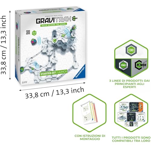 Ravensburger GraviTrax POWER Starter-Set Launch. Erweiterbares interaktives Kugelbahnsystem mit elektronischen Elementen, für Kinder ab 8 Jahren. Kombinierbar mit allen GraviTrax Produkten und -linien - immagine 5