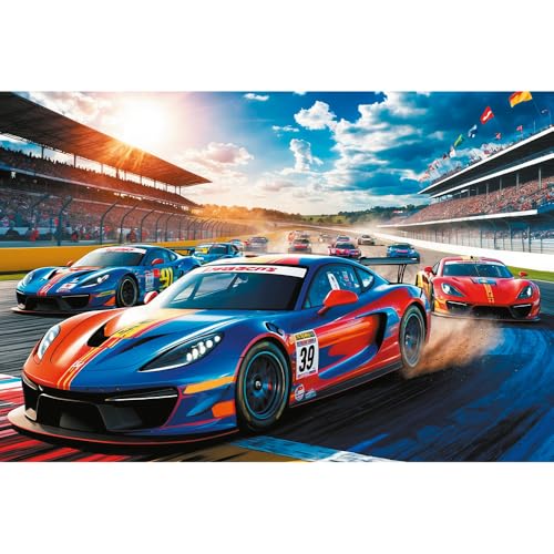 Trefl Bolide da Corsa 100 Pezzi-Puzzle con Veicoli, Intrattenimento Creativo, Divertimento per Bambini dai 5 anni, Multicolore, 17403 - immagine 3