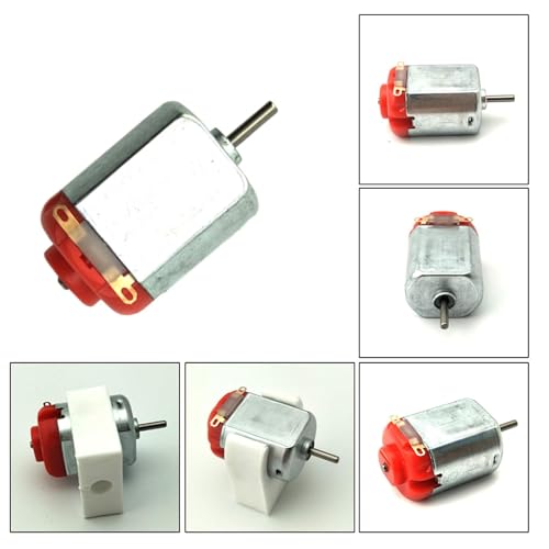 VISSQH 10 Set Kit Mini Motori Tipo 130, Motore Micro DC 1.5V -3V 20000 RPM, con Staffa di Montaggio del Motore, per Macchinine Esperimenti Scientifici Fai da Te - immagine 6