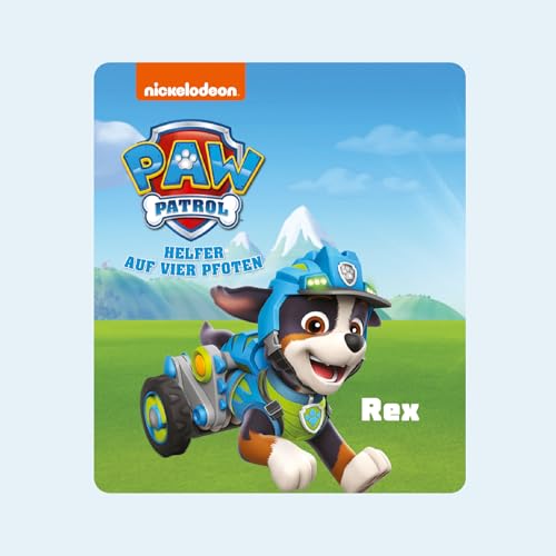 tonies Personaggi uditivi per Toniebox, PAW Patrol – Salvataggio per T-Rex, gioco di ascolto con 3 storie per bambini dai 3 anni in su, tempo di gioco circa 51 minuti - immagine 6