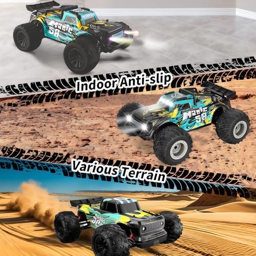 1:16 Macchina Telecomandata Professionale,Auto RC 4x4 per Tutti i Terreni, Camion Telecomandato ad Altissima Velocità,Giocattoli RC Monster Truck, Veicolo RC per Hobby Fuoristrada,Campanello - immagine 7