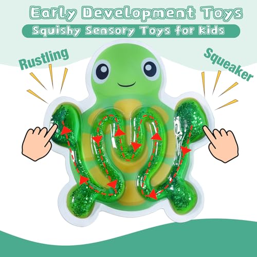 AEYAKA Giocattolo Montessori per Ordinare i Colori – Gioco Sensoriale Educativo, attività Didattica, Gioco Antistress a Forma di Tartaruga e Granchio per Bambini, Neonati e Adulti - immagine 5