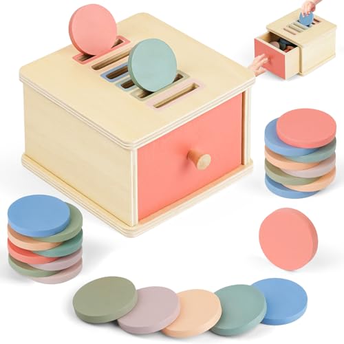 Adwio Giochi Montessori da Impilare e Ordinare 1 2 3 Anni, Giocattoli Legno Bambini e Legno Colori Pastello, Educativi Sensoriale Bambini Regalo - immagine 9