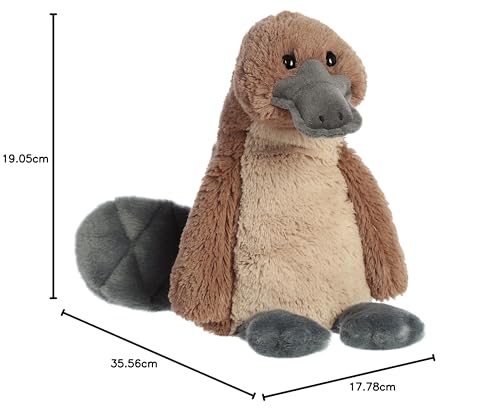 Aurora Charming Talltales - Peluche ornitorinco, irresistibile carinit , compagni adorabili, 35,5 cm, colore: Marrone - immagine 6