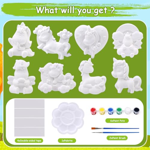 Ballery Kit Pittura Unicorno per Bambini DIY, Giochi per Bambini, Giocattoli Bambino Giocattolo de Arte e Artigianale con Colori Creativi Regalo Compleanno Natale per Bambini 3 5 6 8 12 Anni - immagine 7