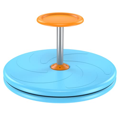 Barney Kaite BS - Spinner-X, giocattolo sensoriale, seduta e rotazione, dimensioni maggiori e materiale durevole per bambini dai 3 anni in su, colore: Blu