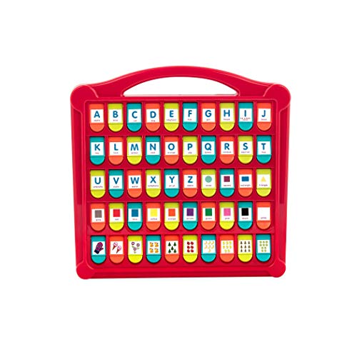 Battat - Nascondi & Seek alfabeto - 50 forme pop-up, colori, lettere e numeri - Giocattoli didattici per bambini - BPA e ftalati gratis - Giocattoli educativi per bambini in età prescolare