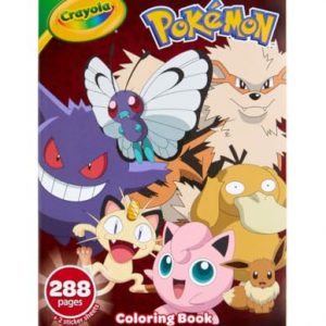 Crayola Libro da colorare Pokémon, 288 pagine, pagine da colorare Pokémon e adesivi, regalo per bambini, età 3, 4, 5, 6 anni