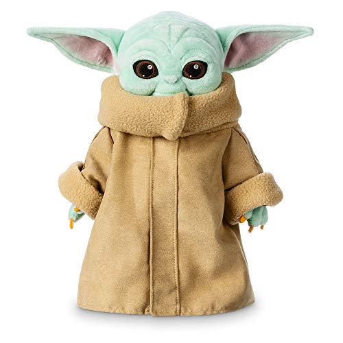 Disney Store Peluche di Grogu, Star Wars: The Mandalorian, 25 cm/9", Peluche di Grogu con la Classica Veste e Dettagli del Viso Ricamati, per Tutte Le età