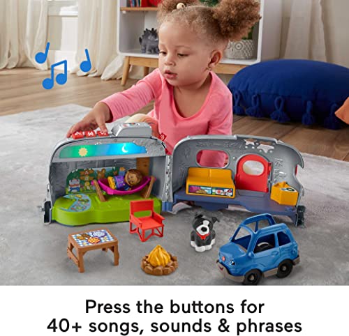 Fisher-Price Little People Toddler Toy Light-Up Learning Camper Playset with Smart Stages for Pretend Play Kids Ages 1+ Years​ - immagine 6