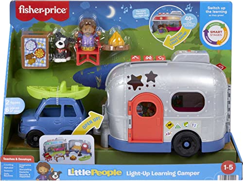 Fisher-Price Little People Toddler Toy Light-Up Learning Camper Playset with Smart Stages for Pretend Play Kids Ages 1+ Years​ - immagine 7