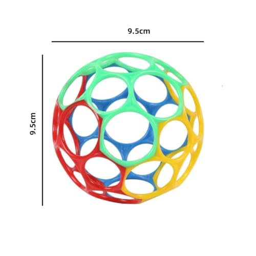 Fokroin Palline Sensoriali Neonati Grasp, Palline Sensoriali, Classic Ball Palla Sensoriale Per Bambini Oball Classic O-Ball In Silicone, per a Partire Dal Neonato, Ragazzi E Ragazze, Multicolore - immagine 3
