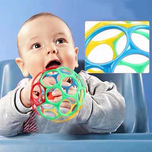 Fokroin Palline Sensoriali Neonati Grasp, Palline Sensoriali, Classic Ball Palla Sensoriale Per Bambini Oball Classic O-Ball In Silicone, per a Partire Dal Neonato, Ragazzi E Ragazze, Multicolore - immagine 7