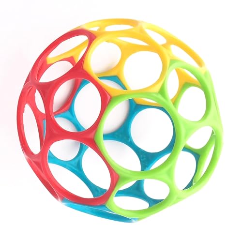 Fokroin Palline Sensoriali Neonati Grasp, Palline Sensoriali, Classic Ball Palla Sensoriale Per Bambini Oball Classic O-Ball In Silicone, per a Partire Dal Neonato, Ragazzi E Ragazze, Multicolore