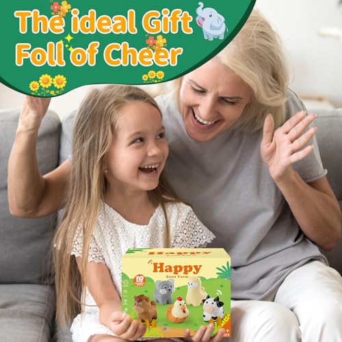 Giocattoli Montessori con 10 Animali Della Fattoria per Bambini 1 2 3 Anni | Giocattolo Sensoriale E di Apprendimento Motorio | Set Selezione Colori E Impilabile | Regalo per Natale E Compleanno - immagine 7