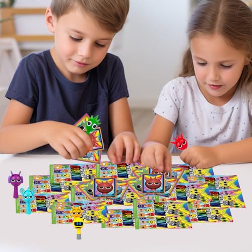 HTGWCG Cartoon Action Figures, Blind Pack, Giocattoli Colorati Per Bambini, Sicuri E Resistenti,Perfetti Come Regali Di Natale Per Ragazzi E Ragazze Appassionati Di Giochi - immagine 9