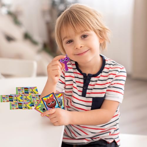 HTGWCG Cartoon Action Figures, Blind Pack, Giocattoli Colorati Per Bambini, Sicuri E Resistenti,Perfetti Come Regali Di Natale Per Ragazzi E Ragazze Appassionati Di Giochi - immagine 4