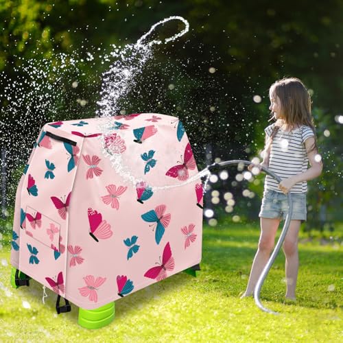 Infowush Copertura per tavolo d'acqua per bambini per passo 2 con docce a pioggia e stagno, copertura per giochi all'aperto per tavolo d'acqua per bambini da 1 a 3 anni, impermeabile, antipolvere - immagine 7