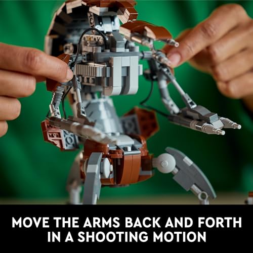 LEGO Star Wars Droideka Model for Build and Display, Collectible Brick Built Destroyer Droid Figure for May The 4th Be with You Décor, Star Wars Fan Gift Idea for Adults or Any Collector, 75381 - immagine 4